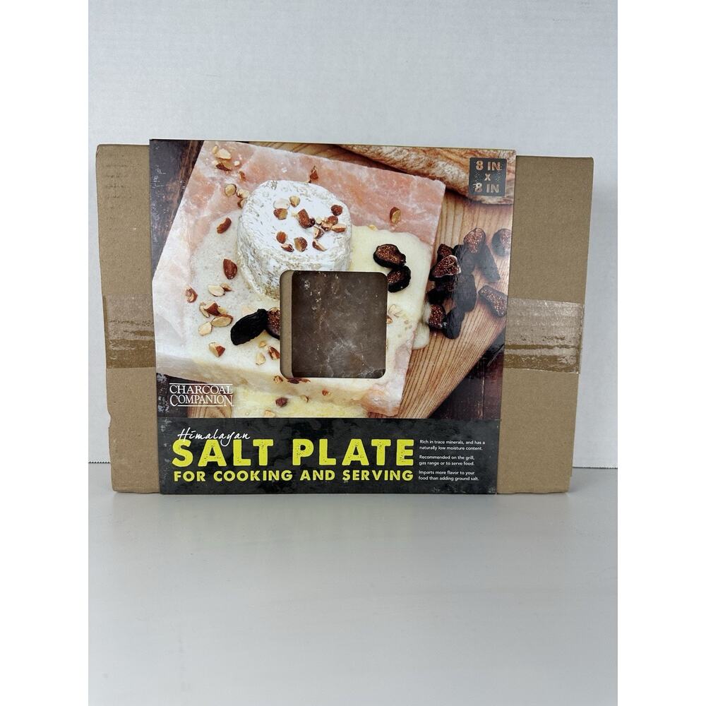 Charcoal Companion Himalayan Salt Plate for Cooking and Serving NIB